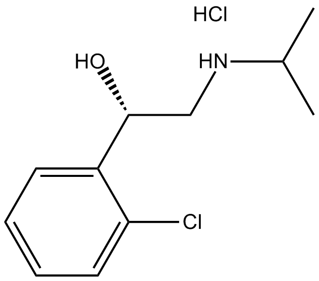 Clorprenaline hydrochloride Structure